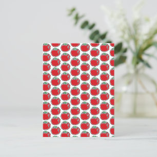 Cartão Postal Cartoon Cheery Cherry Tomato