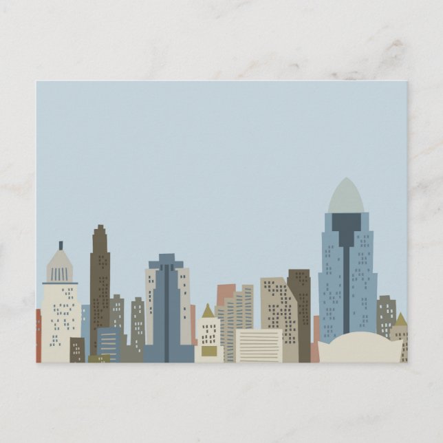 Cartão Postal Cartoon Cincinnati (Frente)