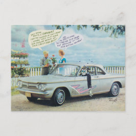 Cartão Postal Cartoon Corvair Postcard de Bard Beach