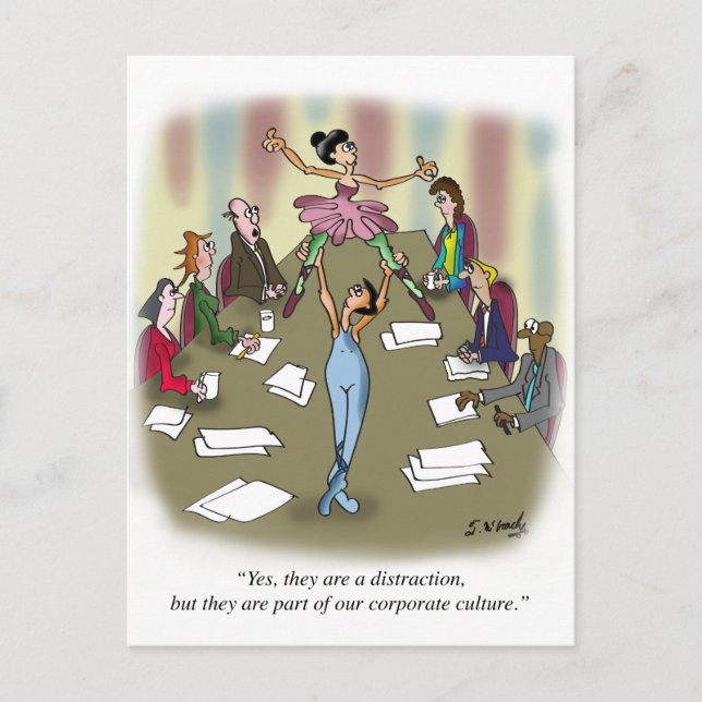 Cartão Postal Cartoon Dançante 9386 (Frente)