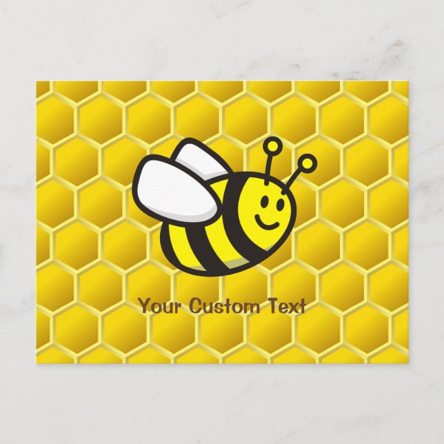 Cartão Postal Cartoon das abelhas (Frente)
