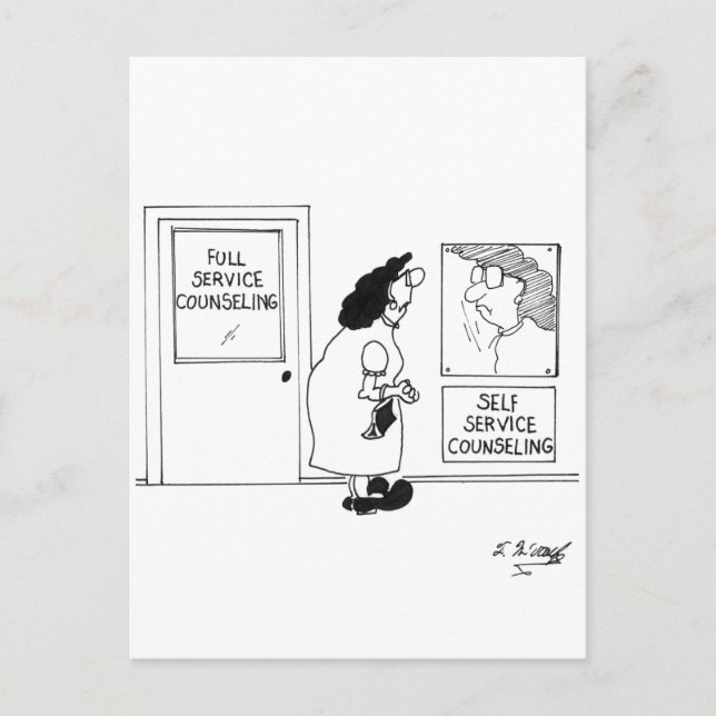 Cartão Postal Cartoon de aconselhamento 4967 (Frente)