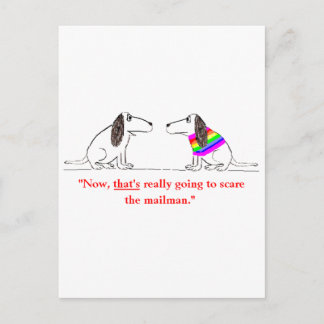 Cartão Postal Cartoon de Cão gay nº 5