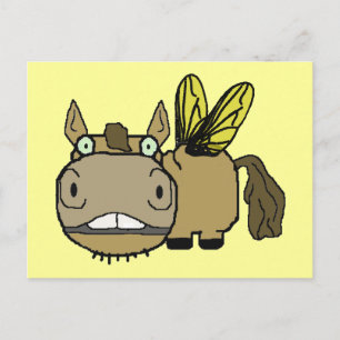 Cartão Postal Cartoon de Cavalo de Schnozzle