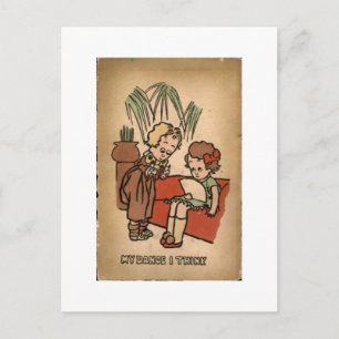 Cartão Postal Cartoon de Dentista Antigo Engraçado É Ouvidos Eu