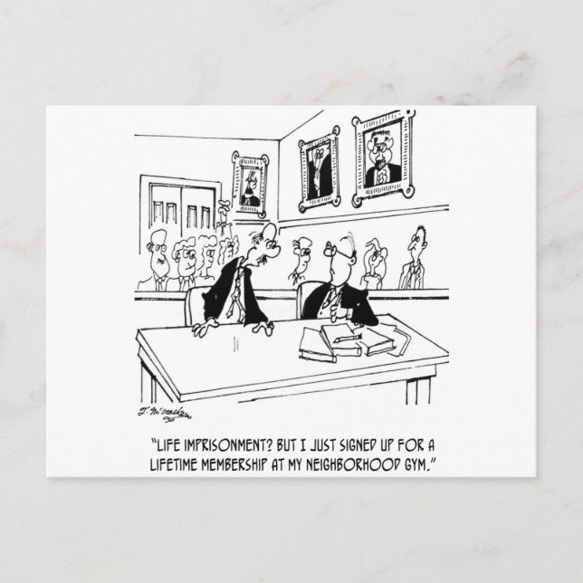 Cartão Postal Cartoon de Exercício 5311 (Frente)