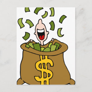 Cartão Postal Cartoon de outono Financeiro
