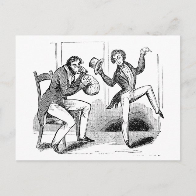 Cartão Postal Cartoon de Óxido Nitroso para Homens (Frente)