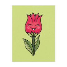 Cartoon de Primavera de Flor Cugado