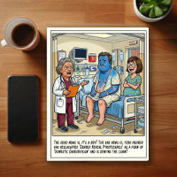Cartoon de Revelação de Gênero na Sala de Emergênc