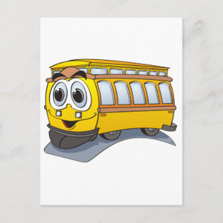 Cartão Postal Cartoon de rolley amarelo