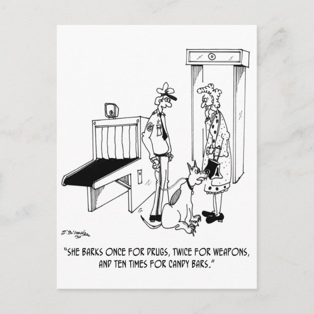 Cartão Postal Cartoon de Segurança 5589 (Frente)