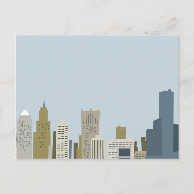 Cartão Postal Cartoon Detroit (Frente)