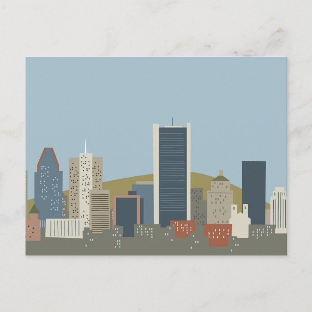 Cartão Postal Cartoon Montreal (Frente)