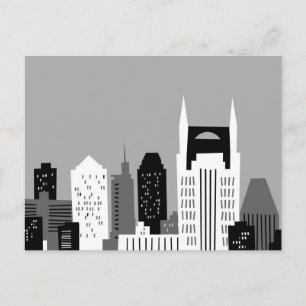 Cartão Postal Cartoon Nashville
