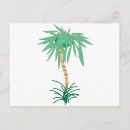 Cartão Postal Cartoon Palm Tree