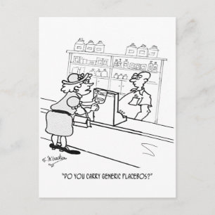 Cartão Postal Cartoon Placebo 2861