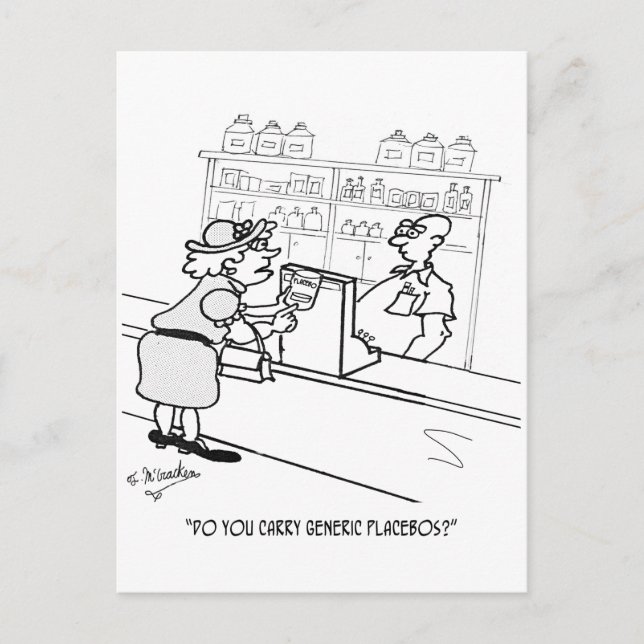 Cartão Postal Cartoon Placebo 2861 (Frente)