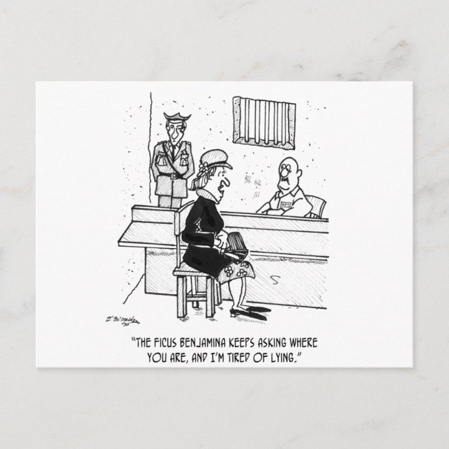 Cartão Postal Cartoon prisional 9493 (Frente)