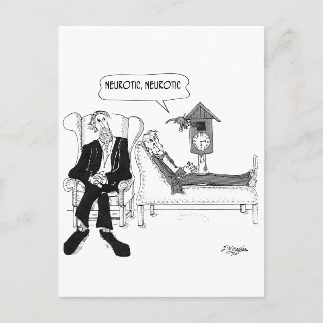 Cartão Postal Cartoon Psiquiatra 2199 (Frente)