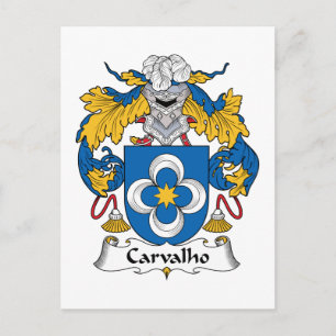 Cartão Postal Carvalho Family Crest