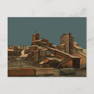 Cartão Postal Carvão Antracite Carvão Mineiro Mineiro Arte Min