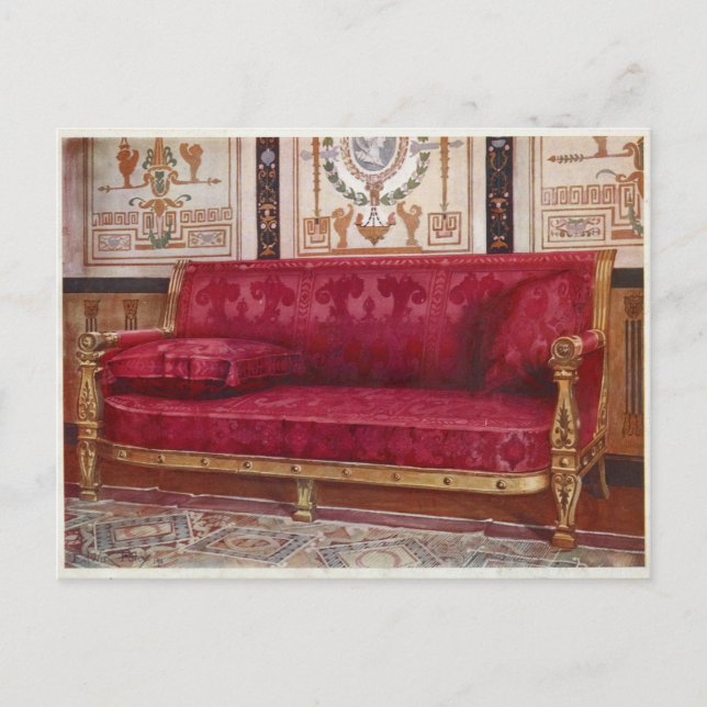 Cartão Postal Carved Gilt Couch por Edwin Foley (Frente)