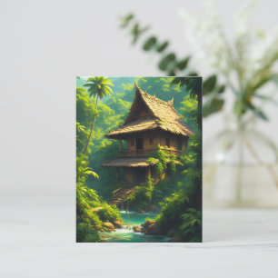 Cartão Postal Casa à Beira do Rio - Uma Casa à Beira do Rio