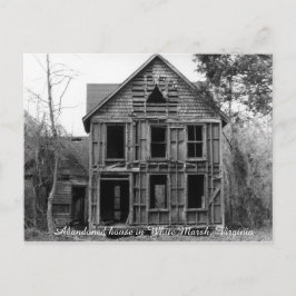 Cartão Postal Casa abandonada em White Marsh Virginia Postcard