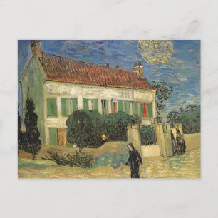 Cartão Postal Casa Branca de Vincent van Gogh à Noite