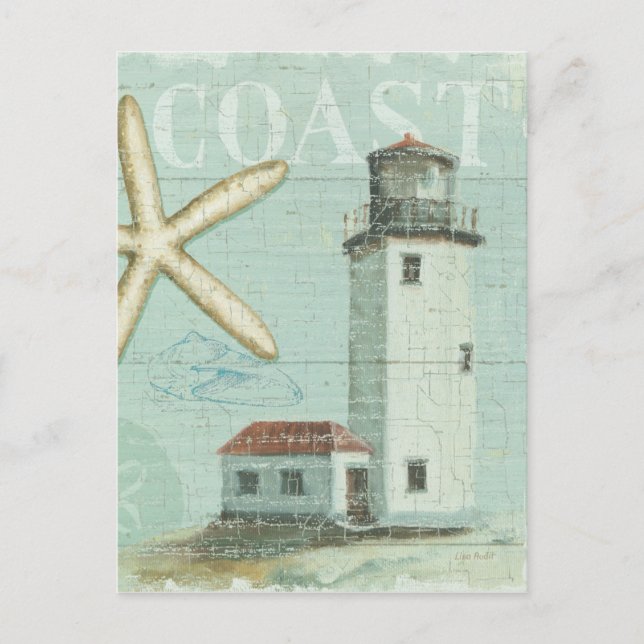 Cartão Postal Casa Branca na Praia (Frente)