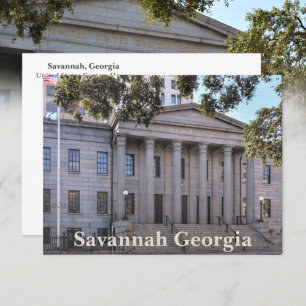 Cartão Postal Casa da Alfândega de Savannah Geórgia EUA Fotográf