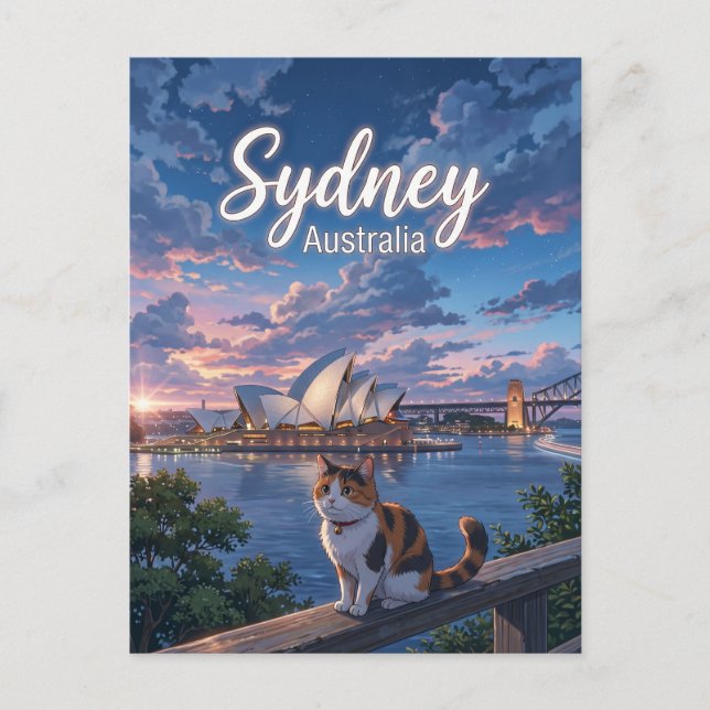 Cartão Postal Casa da Ópera de Sydney Austrália (Frente)
