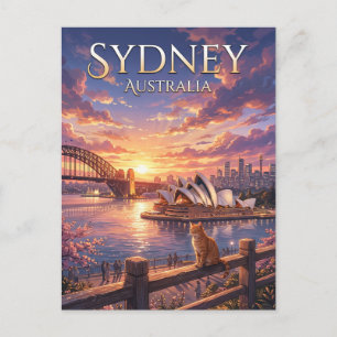 Cartão Postal Casa da Ópera de Sydney Austrália
