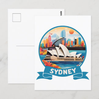 Cartão Postal Casa da Ópera de Sydney Austrália