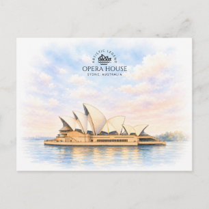 Cartão Postal Casa da Ópera de Sydney   Marco Iconico Famoso