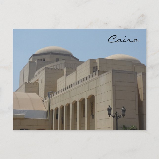Cartão Postal Casa da Ópera do Cairo (Frente)