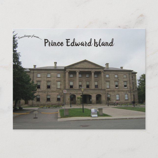 Cartão Postal Casa da Província Ilha do Príncipe Eduardo Canadá (Frente)