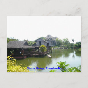 Cartão Postal Casa de água em Siem Reap