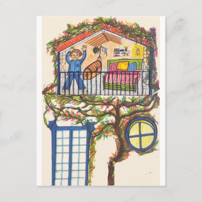 CARTÃO POSTAL CASA DE ÁRVORE (Frente)