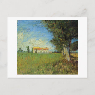 Cartão Postal Casa de banho em campo de trigo, Vincent van Gogh