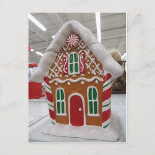 Cartão Postal Casa de Biscoito de Gengibre