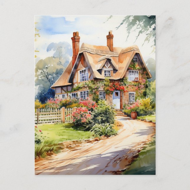 Cartão Postal Casa de Campo Inglesa (Frente)