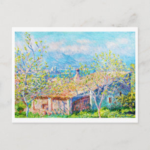 Cartão Postal Casa de Jardineiro em Antibes Claude Monet