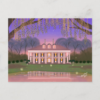 Cartão Postal Casa de Mansão do Sul da Louisiana
