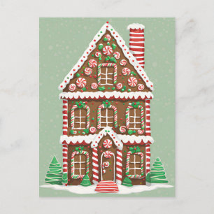 Cartão Postal Casa de Natal Gingercake, Posto