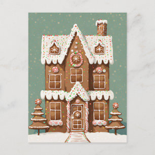 Cartão Postal Casa de Natal Gingercake, Posto