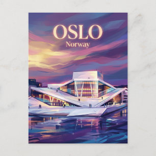 Cartão Postal Casa de Ópera de Oslo Noruega