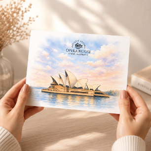 Cartão Postal Casa de Ópera de Sydney   Marco Iconico Famoso