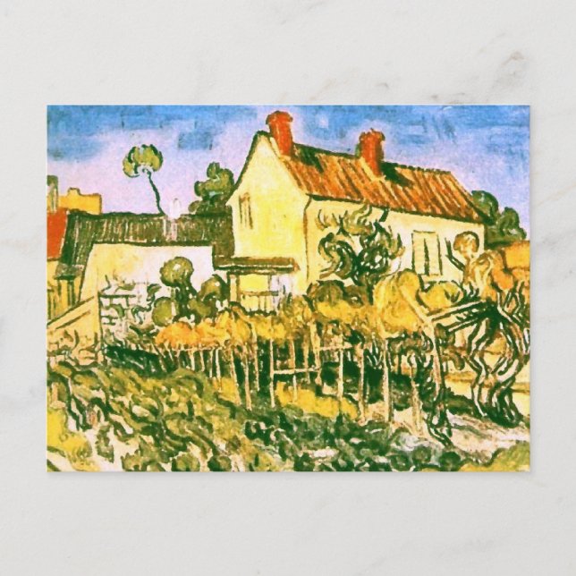 Cartão Postal Casa de Pere Eloi Van Gogh Belas Artes (Frente)